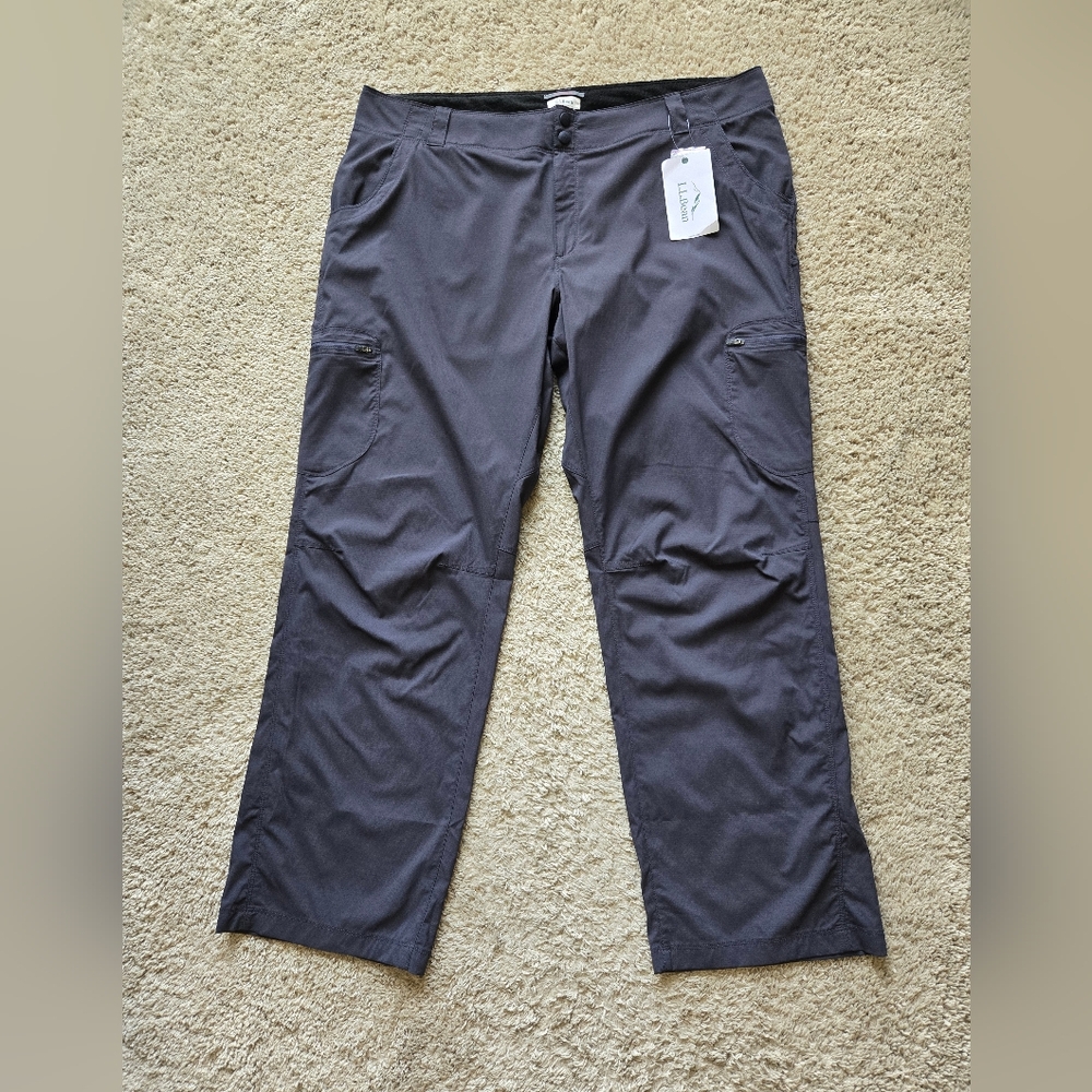 L.L.Bean NWOT Hiking Pants Womens 20 Gray Lightweight Outoor Active